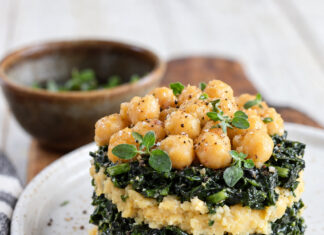 Tortino di ceci e cavolo nero