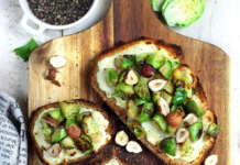 Bruschette invernali ai cavolini di bruxelles