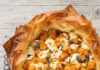 Crostata salata di pasta fillo con zucca, provola affumicata e salvia