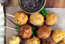 Frittelle di mais e ceci