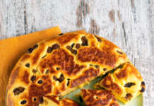 Frittata dolce con mele e noci