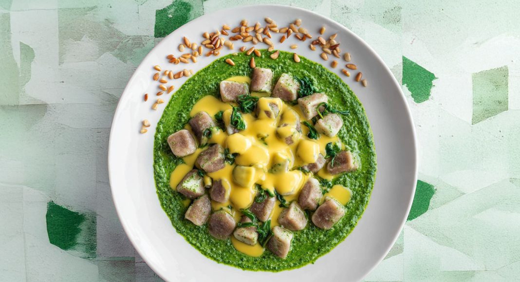 Gnocchetti di castagne con salsa bicolore