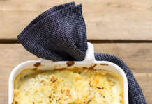 Gratin di finocchi e patate con besciamella di riso