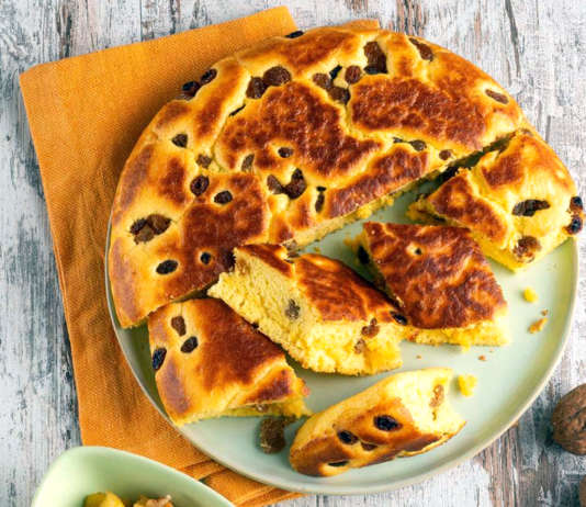 Frittata dolce con mele e noci