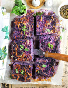 Tortino di cavolo rosso