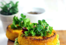 Burger vegetariano di carote e patate