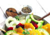 Insalata di finocchi, arance, avocado e barbabietola