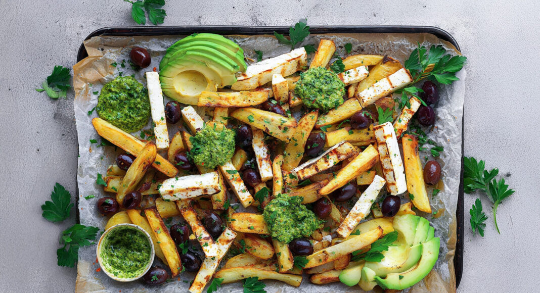 Patatine e feta chips