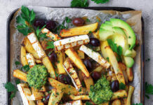 Patatine e feta chips