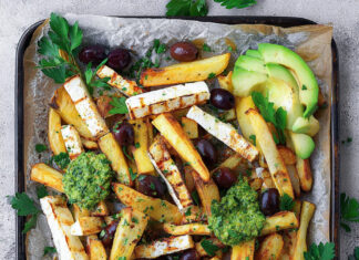 Patatine e feta chips