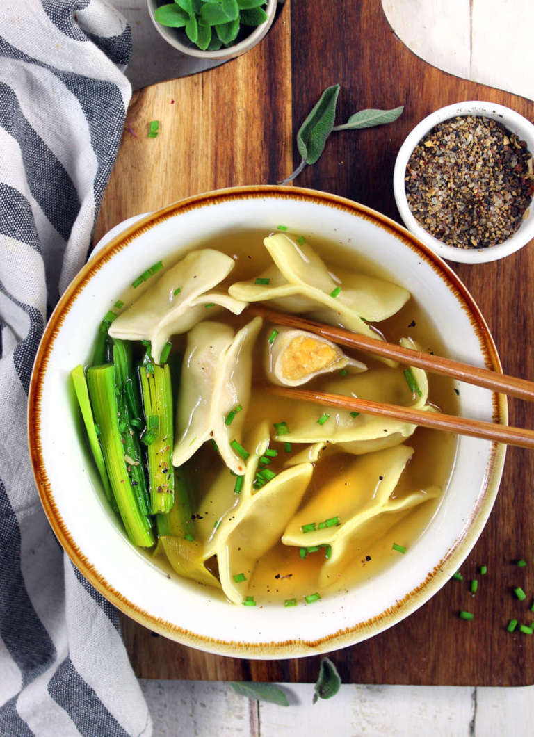 Ravioli vegan con chiusura facile
