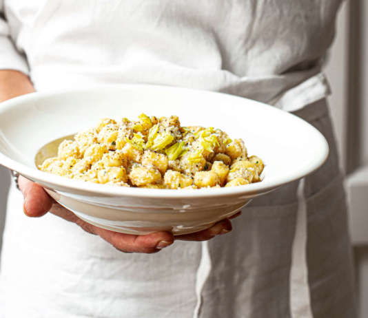 gnocchetti di patate con pesto di sedano