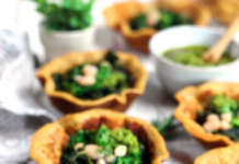 Crepes di ceci ripiene di bietole