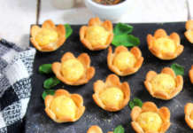 Fiori salati con fonduta