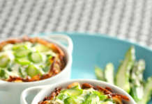 Gusci di patate con ripieno di ricotta e asparagi