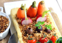 Orto di hummus con cruditè