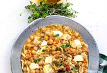 Pasta e ceci al taleggio