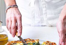 Torta salata con tarassaco e stracchino