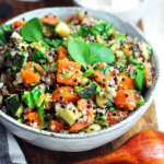 Insalata di quinoa, carote e zucchine