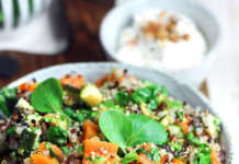 Insalata di quinoa, carote e zucchine