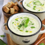 Crema fredda di patate e cetrioli