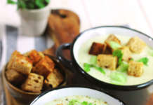 Crema fredda di patate e cetrioli