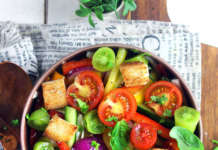 Panzanella con peperoni