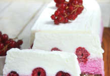 Semifreddo ricotta e lamponi