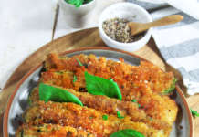 Zucchine impanate ai formaggi