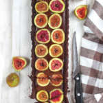 Crostata vegan cioccolato e fichi