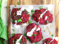 Polpette - burger di patate e barbabietola