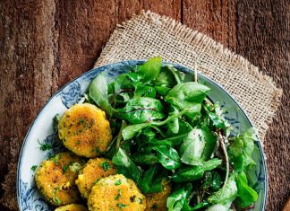 Crocchette di sedano rapa e mais al prezzemolo