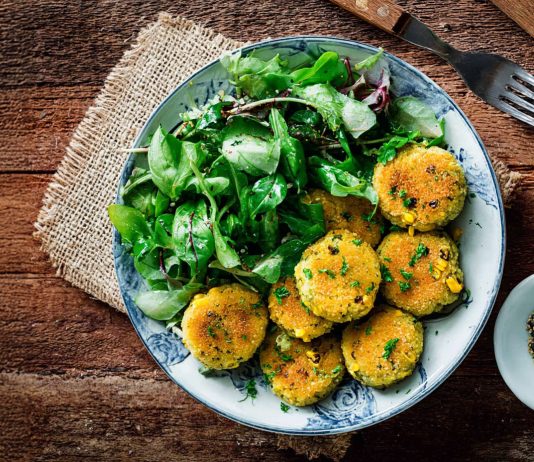 Crocchette di sedano rapa e mais al prezzemolo