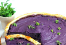Torta dolce di patate viola