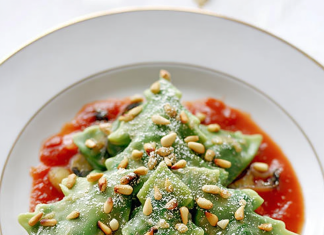 Alberelli natalizi di patate e spinaci