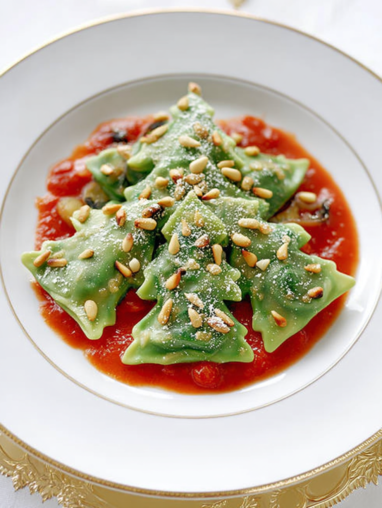 Alberelli natalizi di patate e spinaci