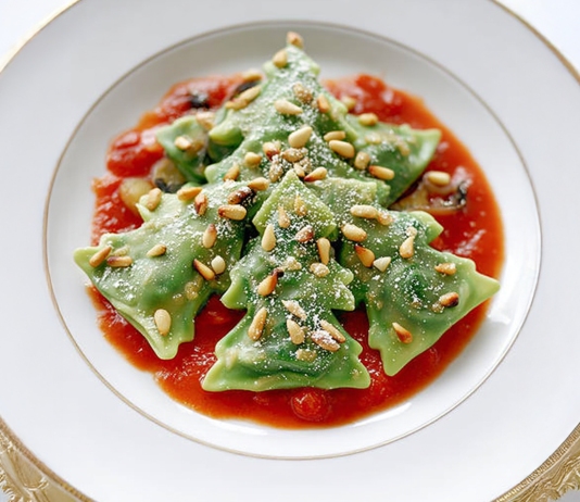 Alberelli natalizi di patate e spinaci