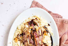 Risotto con radicchio, mandorle e aceto balsamico
