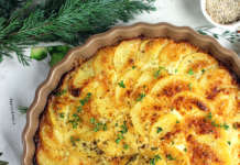 Gratin cremoso di patate e cipolle