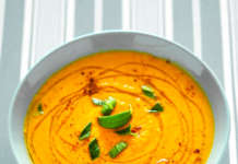 Crema di carote e mandorle alla salvia