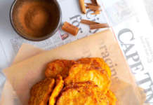 Frittelle salate di zucca e cannella