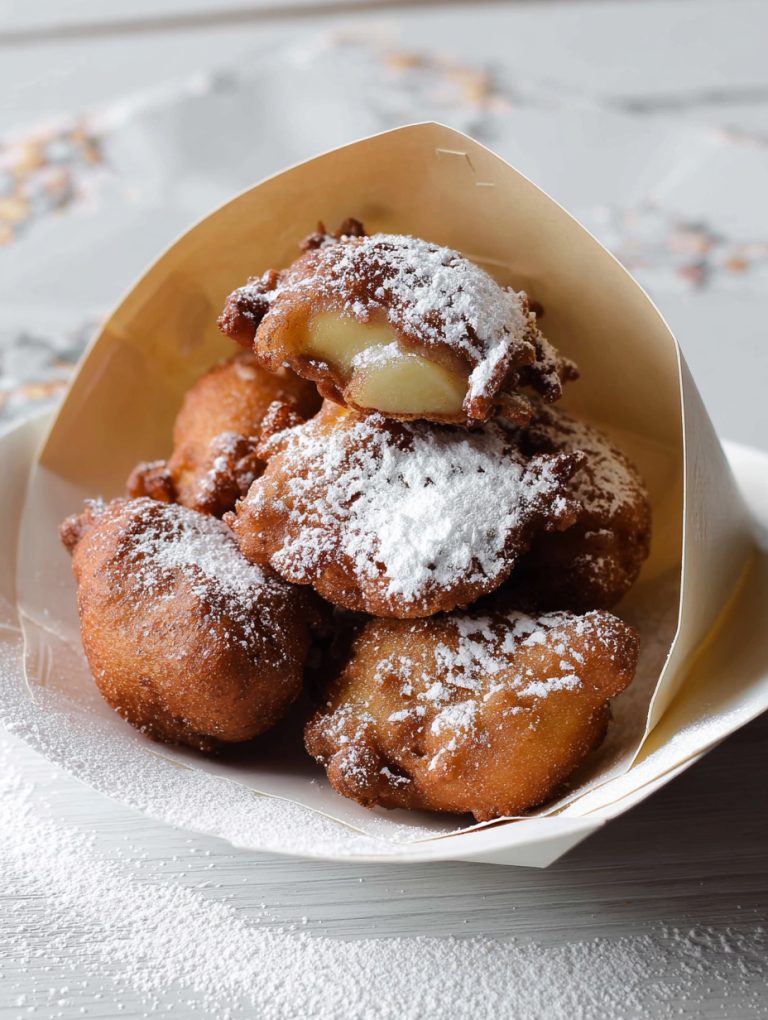 Frittelle di mela in pastella di castagne