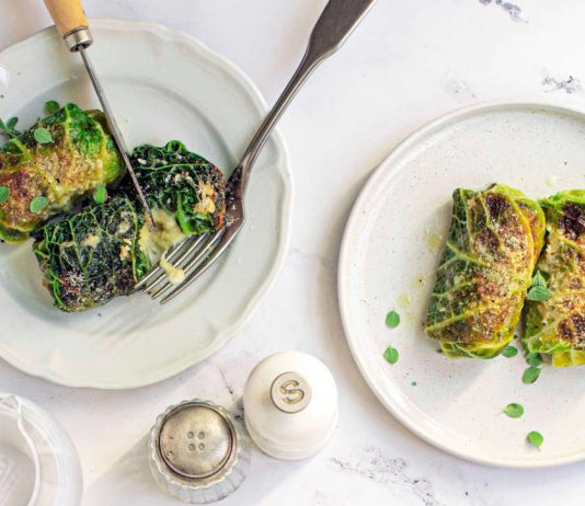 Involtini di verza, patate e Asiago