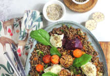 Lenticchie con verdure al forno