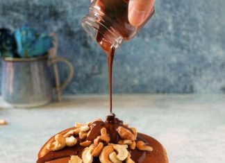Pancakes alle castagne con cioccolato fondente