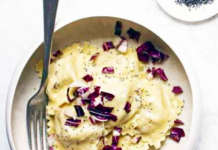 Ravioli di robiola e radicchio rosso