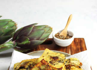 Panelle siciliane ai carciofi