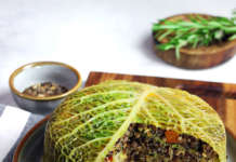 Timballo di verza e lenticchie