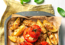 Pomodori ripieni di riso alla romana con patate