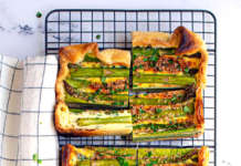 Torta rustica agli asparagi con erbe profumate